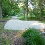 Gravel driveway in Newaygo.  Installed a 2" top layer of bright white Dolomite gravel. 